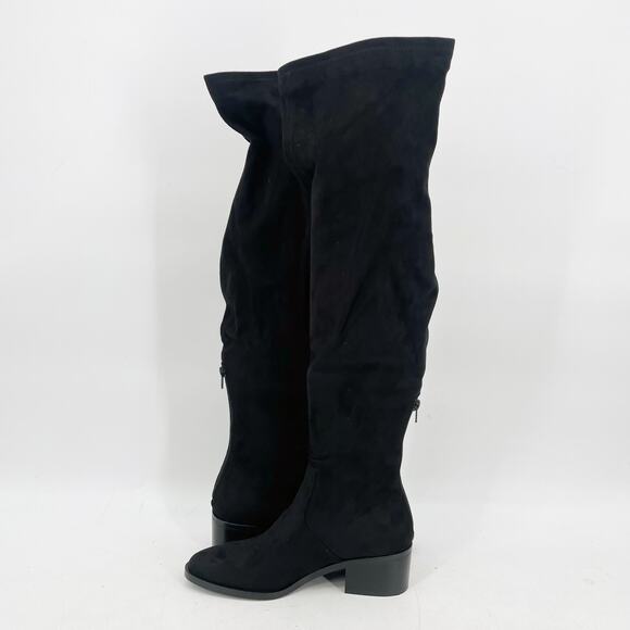 Steve Madden Women's Georgette Over the Knee Boots Size 8 Black Pull On NIB - Picture 8 of 13